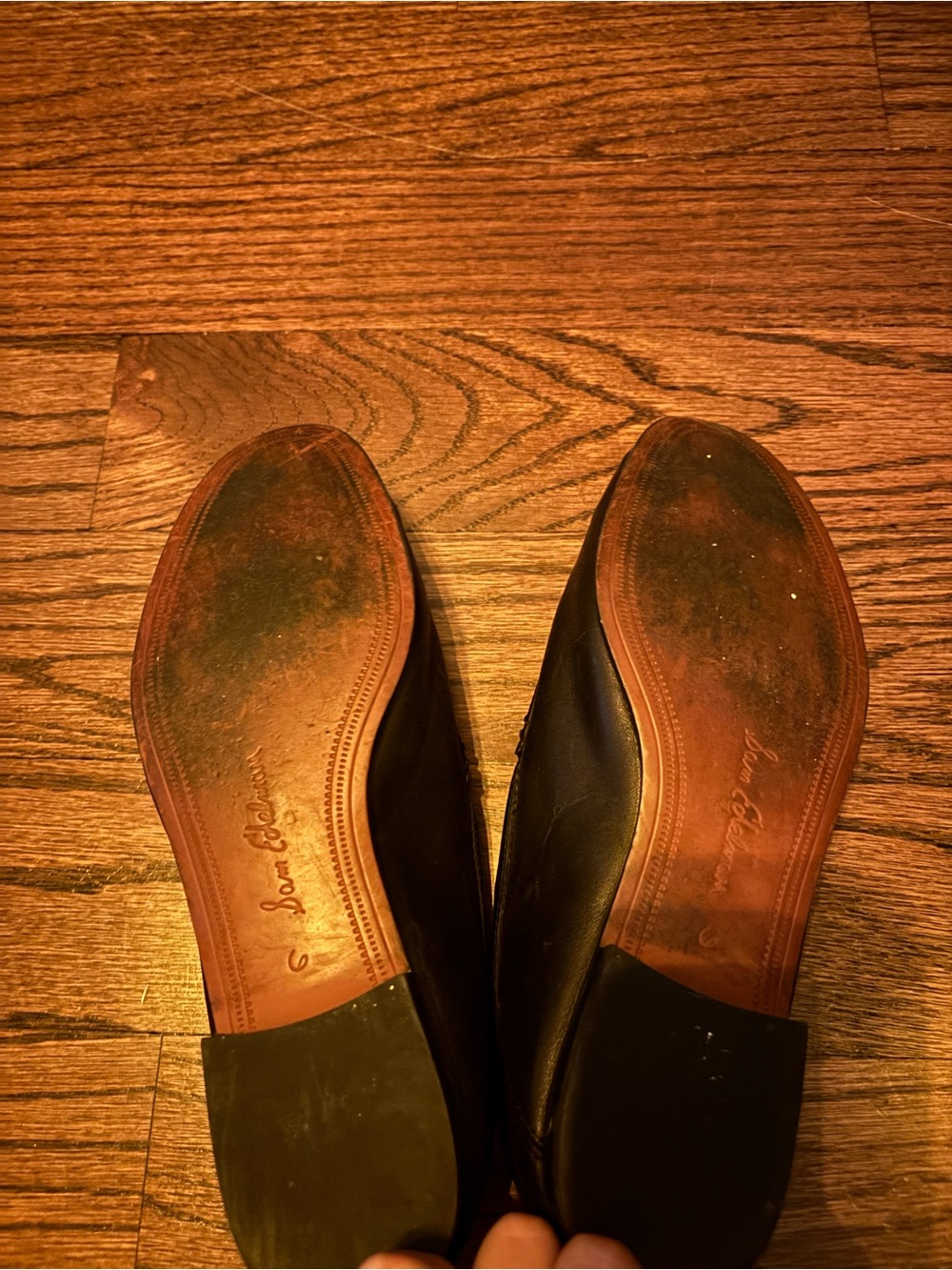 Sam Edelman- Lior Black Almond Toe Flats Loafers - Picture 4 of 6